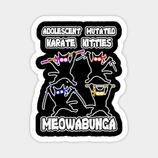 Adolescent Mutated Karate Kitties Team Magnet