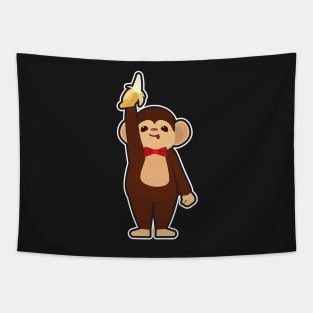 Monkey with Banana Tapestry