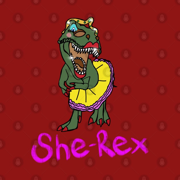 She Rex T-Rex Dinosaur by EmmaFifield