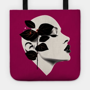 Floral Face: Nature's Elegance Tote