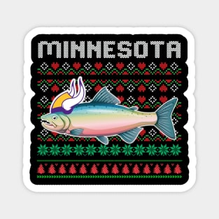 Ugly Christmas Minnesota Walleye vikings Magnet