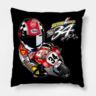 Kevin Schwantz Lucky Strike Suzuki Tribute Pillow