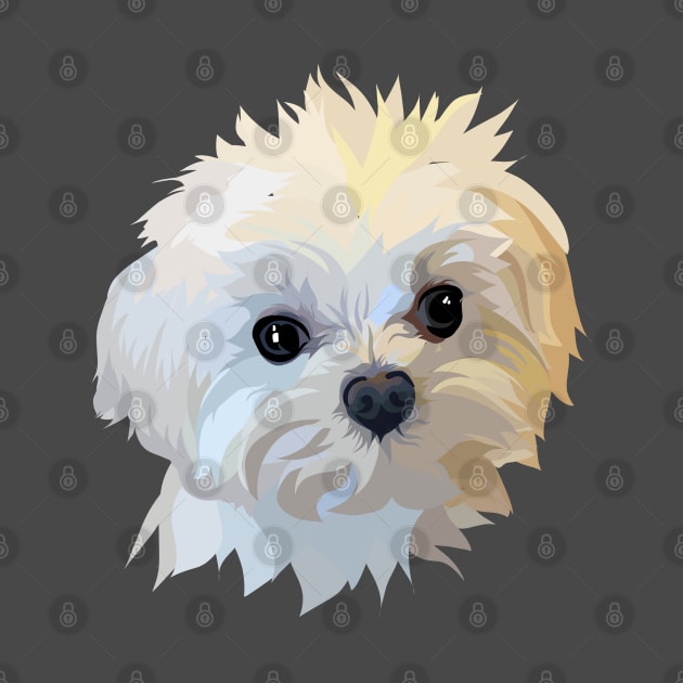 dog white vector by BLUESIDE