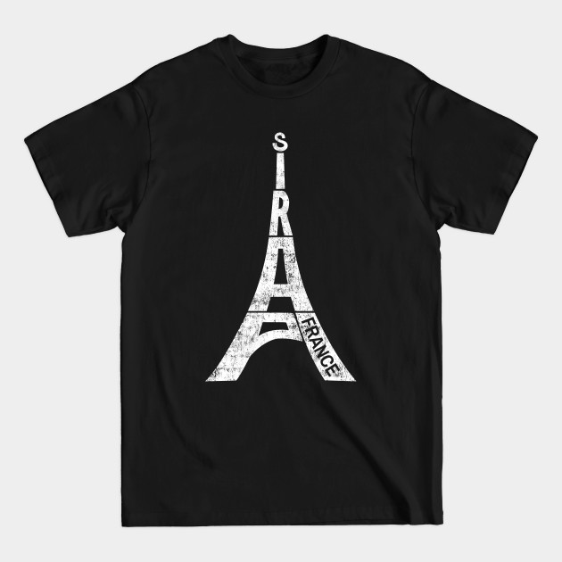 Disover Paris Souvenir Eiffel Tower France Typography - Eiffel Tower Paris - T-Shirt