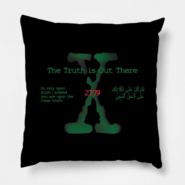 The Truth Is Out There Pillow by Halal Pilot