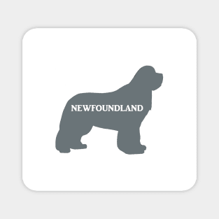 newfoundland grey name silhouette Magnet