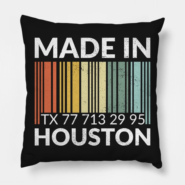 Made in Houston Pillow by zeno27