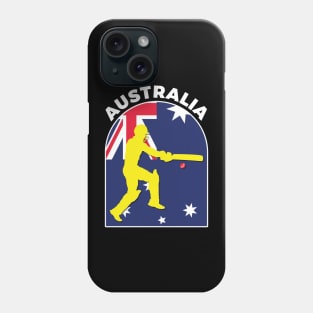 Australia Cricket Batsman Australia Flag Phone Case