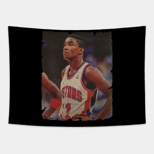 Isiah Thomas in Pistons Tapestry