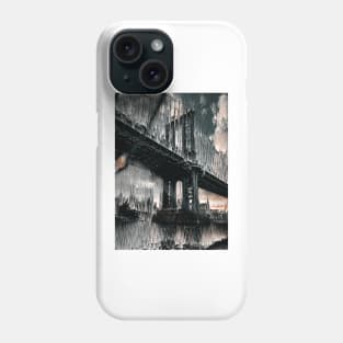 Manhattan Bridge in New York City Phone Case