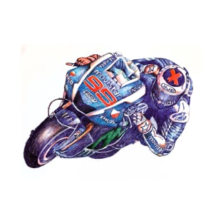 Ballpoint Sketching MotoGP Team No 99 Lorenzo T-Shirt