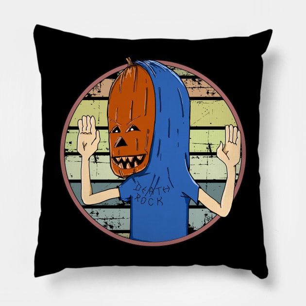 Beavis Pumpkinhead Pillow by DeathAnarchy