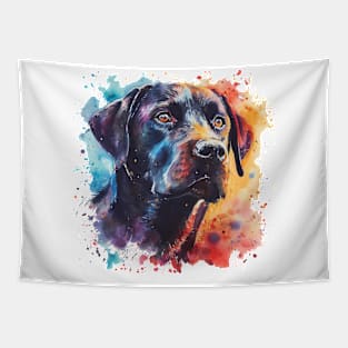 black labrador Tapestry