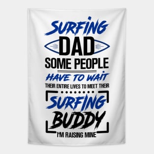 Surfing Dad Tapestry