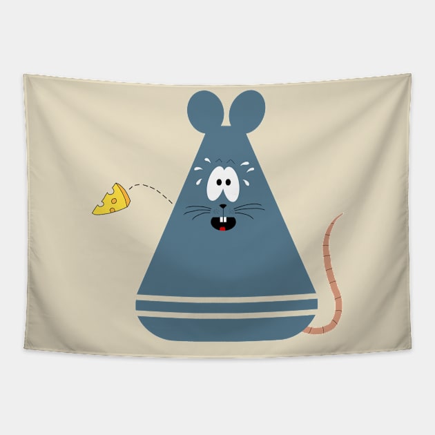 Scared mouse Tapestry by DarkoRikalo86