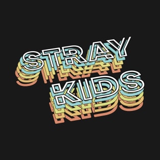 stray kids Retro Typography Faded Style T-Shirt