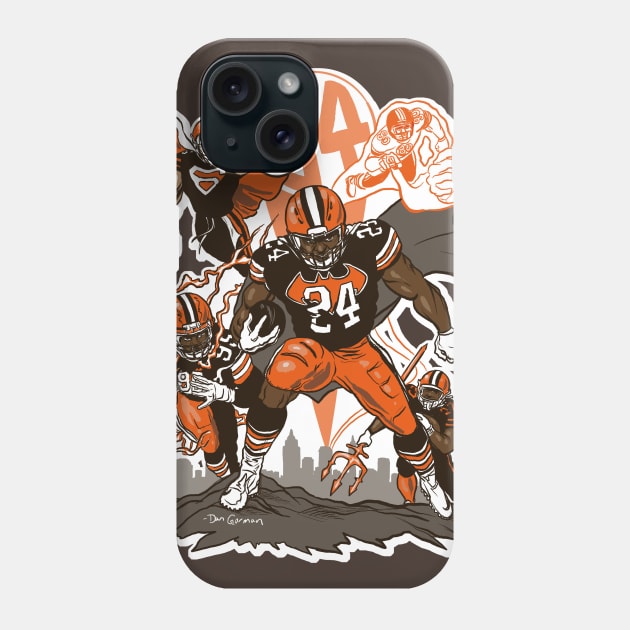 Nick Chubb Superhero! Phone Case by GDanArtist