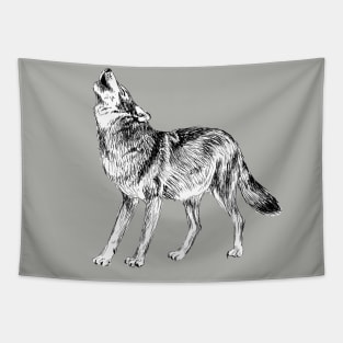 Wolf Print Tapestry