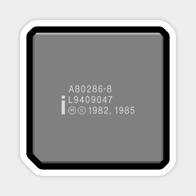 Intel 286 Processor Magnet by RetroFitted