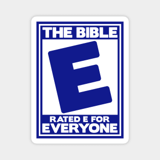 The Bible Rated E for Everyone Magnet