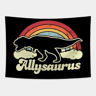 Allysaurus LGBTQ Ally Pride Month Rainbow Tapestry