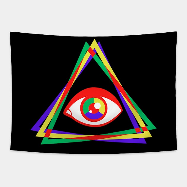 Illuminati Tapestry by JunniePL