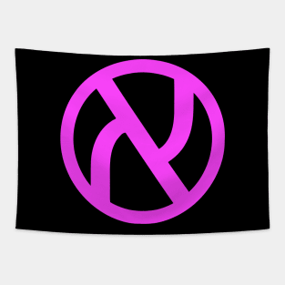 Jewish Anarchist Symbol (Pink) Tapestry