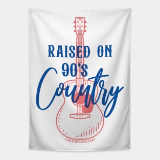 Raised on 90's Country, design 2 © GraphicLoveShop Tapestry