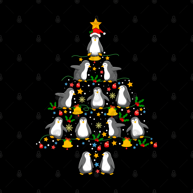 Penguins Christmas Tree by divinoro trendy boutique