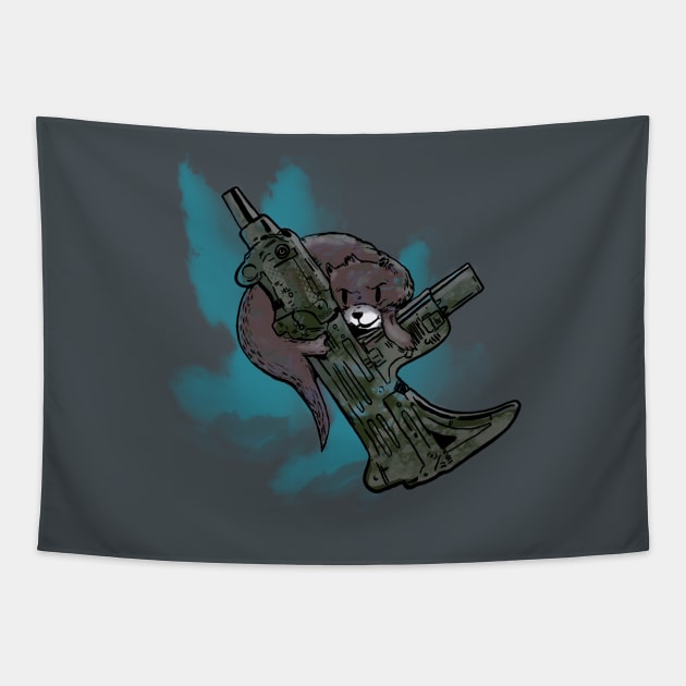 Ottermatic Weapon Tapestry by Pixelmania