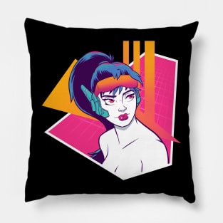 80s woman Pillow