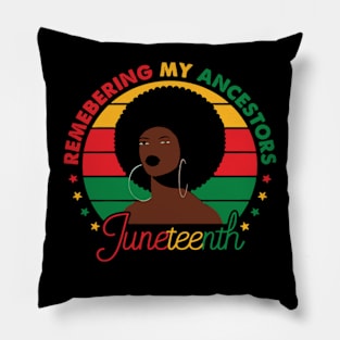 Juneteenth Womens Black King Nutritional Pillow