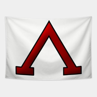 Spartan Lambda Symbol Tapestry