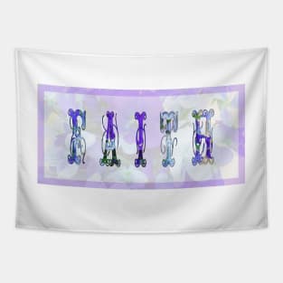 Faith And Wild Violets Tapestry