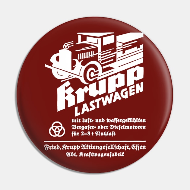 1934 KRUPP LASTWAGEN - advert Pin by Throwback Motors