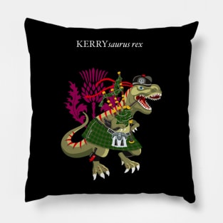 Clanosaurus Rex KERRYsaurus Plaid Kerry Irish Ireland Family Tartan Pillow