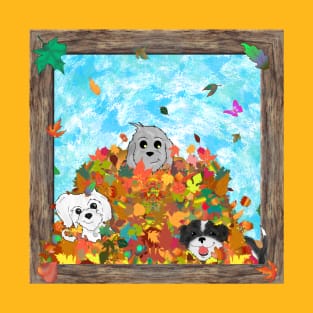 Autumn Dogs of Three T-Shirt