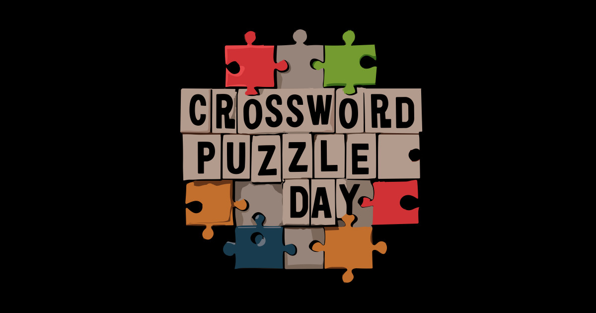 Crossword Puzzle Day Crossword Puzzle Sticker TeePublic