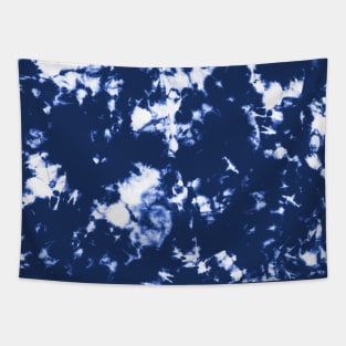 Indigo blue ocean - Tie Dye Shibori Texture Tapestry