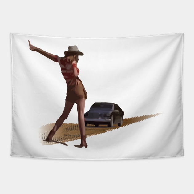 Even Cowgirls Get the Blues - Robbins Tapestry by WildOpus