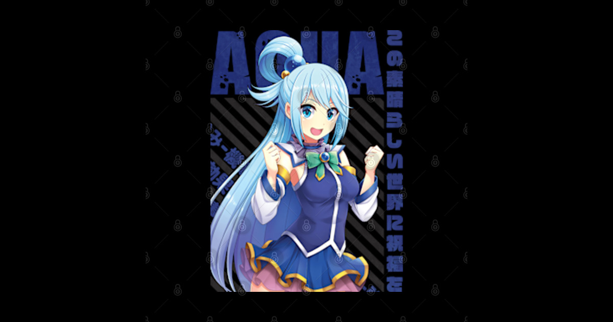 Konosuba Aqua Konosuba Sticker TeePublic