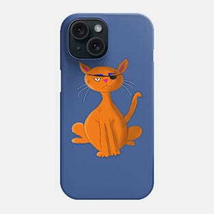 Sad Orange Tomcat Phone Case