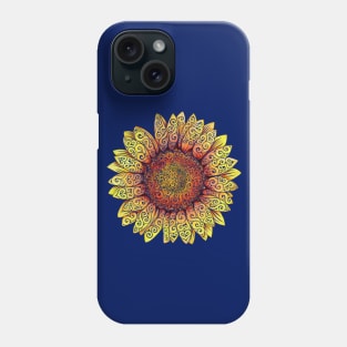 Swirly Sunflower Phone Case