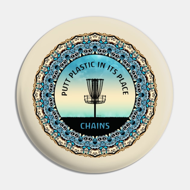 Disc Golf Basket Pin by perkinsdesigns