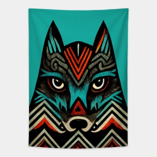 Aztec Wolf II Tapestry