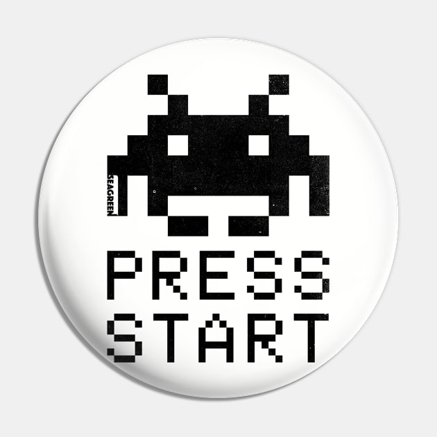 Press Start Pin by SeaGreen