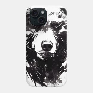 Bear Grizzly Wild Nature Free Spirit Art Brush Painting Phone Case