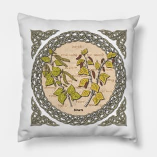 Celtic Birch Art Pillow