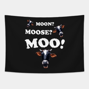 Cow Costume Funny Moo Halloween Tapestry