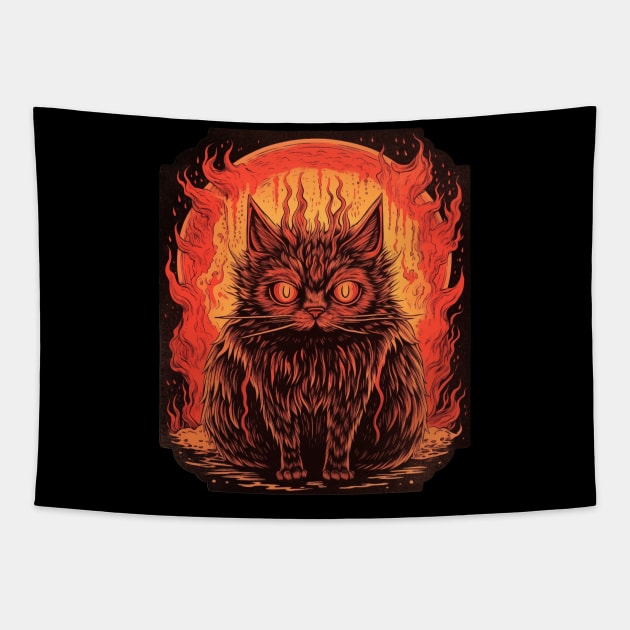 Devil Cat Tapestry by ChillxWave